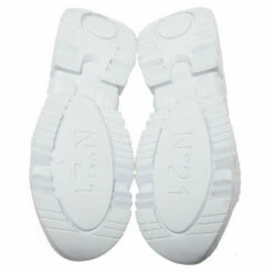 N21 Nº21 Black Stretch Fabric And Iridescent Synthetic Leather Slip-On Sneakers Size 42 Men -N21shop luxury men n21 new shoes p608559 002