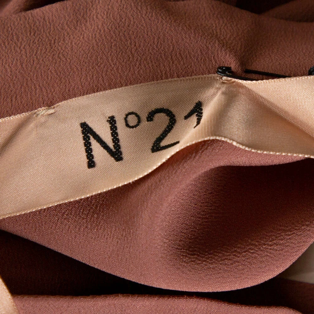 N21 N°21 Pink Silk Blend Embellished Frill Shirt M Women Tops N21 N°21 Pink Silk Blend Embellished Frill Shirt M Women Tops -N21shop luxury women n21 new clothes p335454 003