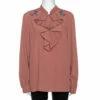 N21 N°21 Pink Silk Blend Embellished Frill Shirt M Women Tops 2 N21 N°21 Pink Silk Blend Embellished Frill Shirt M Women Tops -N21shop luxury women n21 new clothes p335454 006