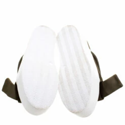 N21 Olive Green Satin Crystal Embellished Bow Slip On Sneakers Size 39 Women 7 N21 Olive Green Satin Crystal Embellished Bow Slip On Sneakers Size 39 Women -N21shop luxury women n21 new shoes p113440 0006