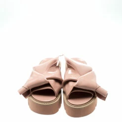 N21 X Kartell Beige PVC Knot Platform Slides Size 36 Women Sandals 4 N21 X Kartell Beige PVC Knot Platform Slides Size 36 Women Sandals -N21shop luxury women n21 new shoes p196931 005