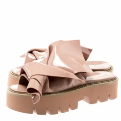 N21 X Kartell Beige PVC Knot Platform Slides Size 36 Women Sandals 5 N21 X Kartell Beige PVC Knot Platform Slides Size 36 Women Sandals -N21shop luxury women n21 new shoes p196931 008