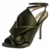 N21 N°21 Green Satin Ronny Pleated Ankle Wrap Peep Toe Sandals Size 37 Women 2 N21 N°21 Green Satin Ronny Pleated Ankle Wrap Peep Toe Sandals Size 37 Women -N21shop luxury women n21 new shoes p242781 006