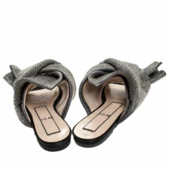 N21 Metallic Brown Leather Crystal Embellished Bow Mules Size 36 Women Flats 6 N21 Metallic Brown Leather Crystal Embellished Bow Mules Size 36 Women Flats -N21shop luxury women n21 new shoes p255867 002