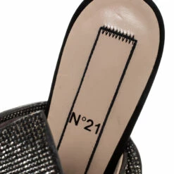 N21 Metallic Brown Leather Crystal Embellished Bow Mules Size 36 Women Flats 8 N21 Metallic Brown Leather Crystal Embellished Bow Mules Size 36 Women Flats -N21shop luxury women n21 new shoes p255867 004