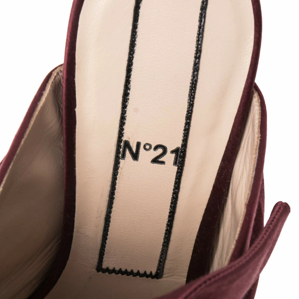 N21 Nº21 Burgundy Satin Raso Knot Peep Toe Mules Size 39 Women Sandals N21 Nº21 Burgundy Satin Raso Knot Peep Toe Mules Size 39 Women Sandals -N21shop luxury women n21 new shoes p511752 004