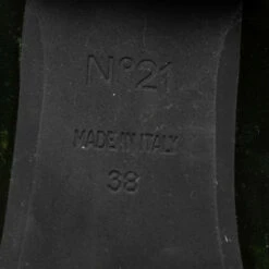 N21 Dark Green Velvet Crystal Embellished T-Bar Ballet Flats Size 38 Women 9 N21 Dark Green Velvet Crystal Embellished T-Bar Ballet Flats Size 38 Women -N21shop luxury women n21 new shoes p616138 008