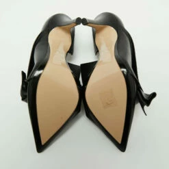 N21 Black Leather Knot D'orsay Pointed Toe Pumps Size 38.5 Women 7 N21 Black Leather Knot D'orsay Pointed Toe Pumps Size 38.5 Women -N21shop luxury women n21 new shoes p670087 005