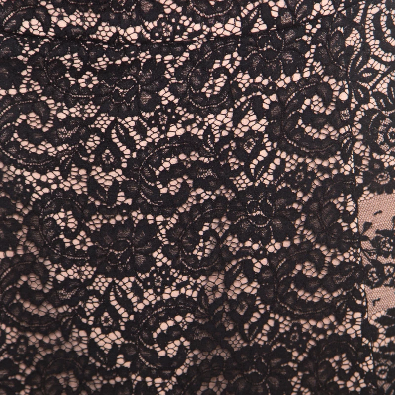 N21 Black and Pink Floral Lace Faux Wrap Mini Skirt M Women Skirts N21 Black And Pink Floral Lace Faux Wrap Mini Skirt M Women Skirts -N21shop luxury women n21 used clothes p168561 005