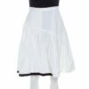 N21 White Cotton Lace Paneled A Line Skirt S Women Skirts 2 N21 White Cotton Lace Paneled A Line Skirt S Women Skirts -N21shop luxury women n21 used clothes p207079 006