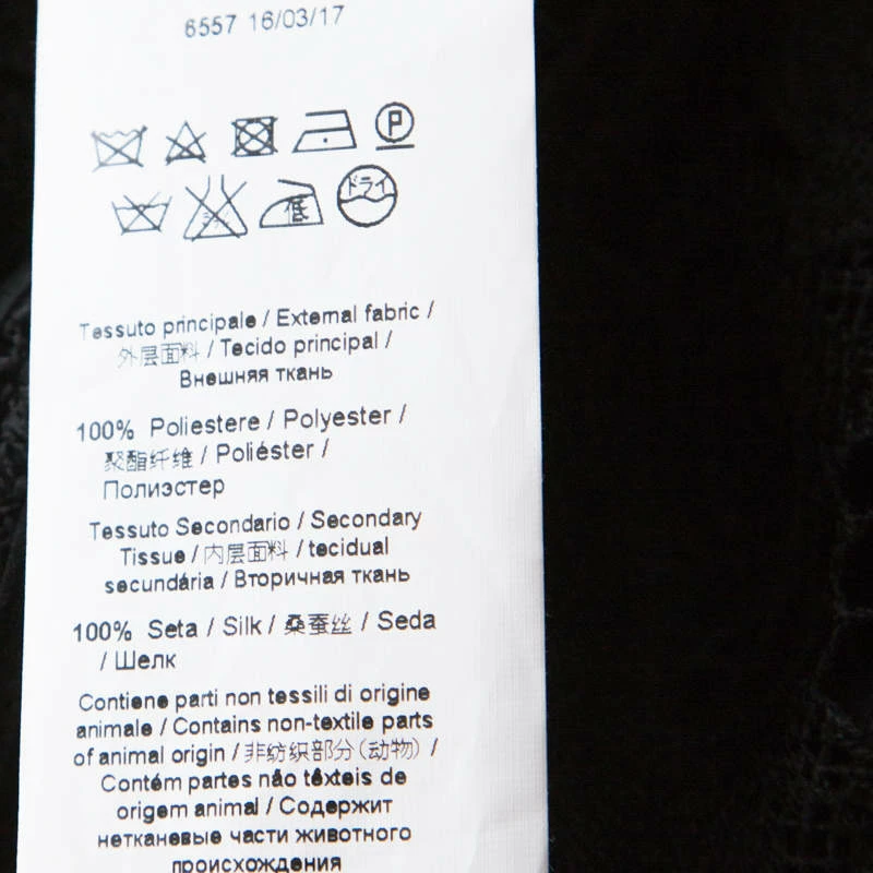 N21 Black Guipure Lace Pleated Ruffle Detail Long Sleeve Top S Women Tops N21 Black Guipure Lace Pleated Ruffle Detail Long Sleeve Top S Women Tops -N21shop luxury women n21 used clothes p234716 004