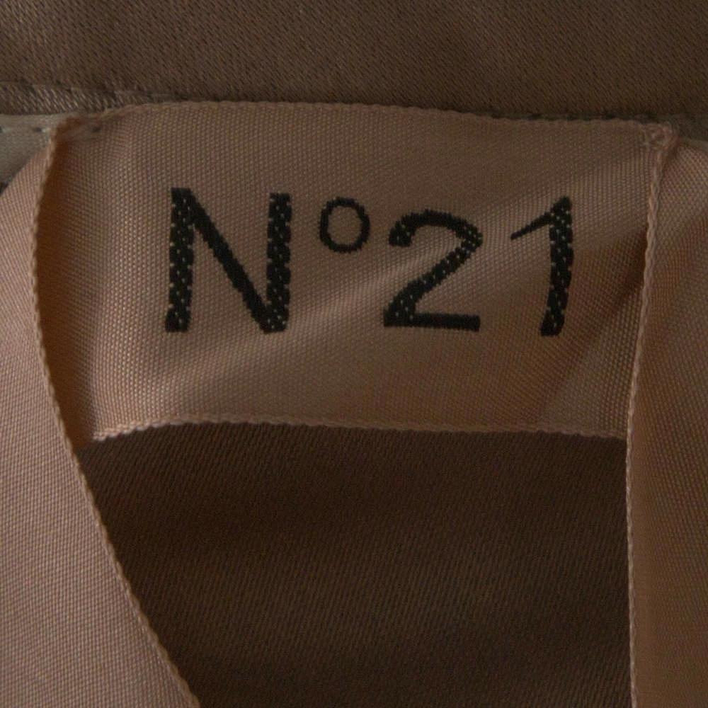 N21 Champagne Satin Pleated Maxi Skirt M Women Skirts N21 Champagne Satin Pleated Maxi Skirt M Women Skirts -N21shop luxury women n21 used clothes p276556 003