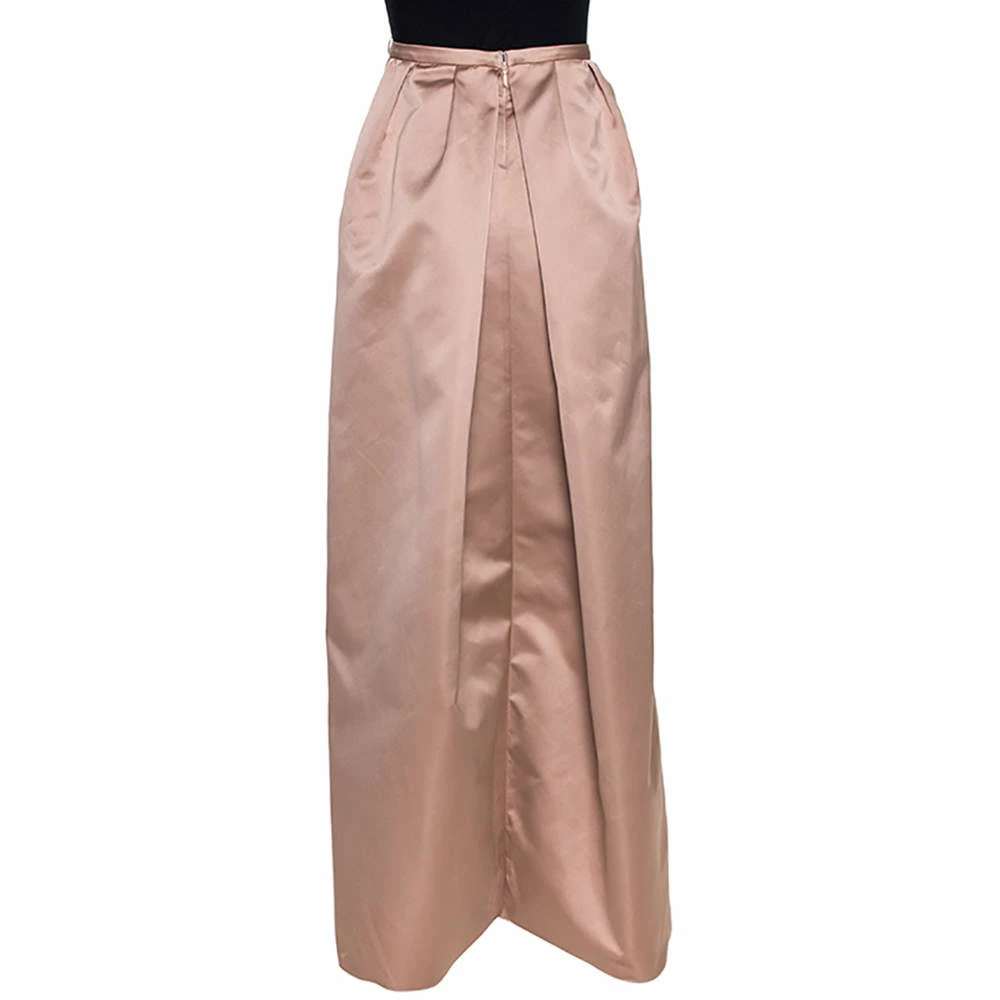 N21 Champagne Satin Pleated Maxi Skirt M Women Skirts N21 Champagne Satin Pleated Maxi Skirt M Women Skirts -N21shop luxury women n21 used clothes p276556 005