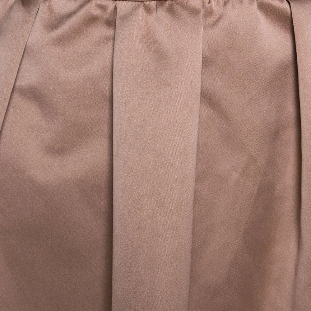 N21 Champagne Satin Pleated Maxi Skirt M Women Skirts N21 Champagne Satin Pleated Maxi Skirt M Women Skirts -N21shop luxury women n21 used clothes p276556 007