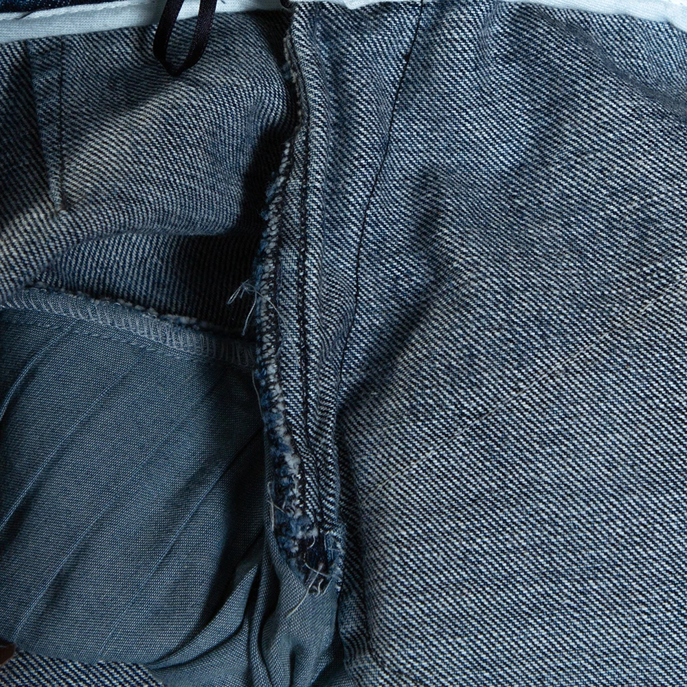 N21 Indigo Denim Asymmetric Pleated Mini Skirt M Women Skirts N21 Indigo Denim Asymmetric Pleated Mini Skirt M Women Skirts -N21shop luxury women n21 used clothes p294581 005