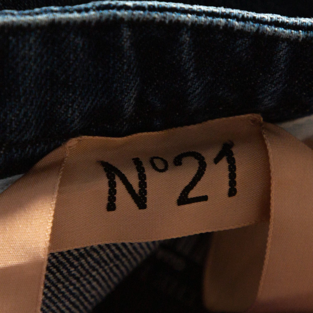 N21 Indigo Denim Asymmetric Pleated Mini Skirt M Women Skirts N21 Indigo Denim Asymmetric Pleated Mini Skirt M Women Skirts -N21shop luxury women n21 used clothes p294581 006