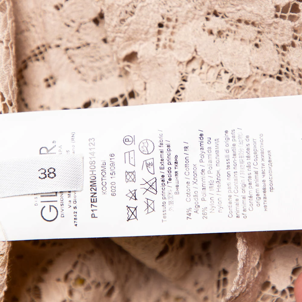 N21 Beige & Yellow Paneled Lace Pleated Detail Button Tunic S Women Tops N21 Beige & Yellow Paneled Lace Pleated Detail Button Tunic S Women Tops -N21shop luxury women n21 used clothes p460476 002