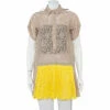 N21 Beige & Yellow Paneled Lace Pleated Detail Button Tunic S Women Tops 2 N21 Beige & Yellow Paneled Lace Pleated Detail Button Tunic S Women Tops -N21shop luxury women n21 used clothes p460476 006