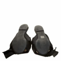 N21 Black Satin Knot Flat Mules Size 40 Women Sandals 7 N21 Black Satin Knot Flat Mules Size 40 Women Sandals -N21shop luxury women n21 used shoes p139617 0006