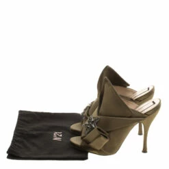 N21 N 21 Khakee Satin Crystal Star Embellished Peep Toe Mules Size 38 Women Sandals 9 N21 N 21 Khakee Satin Crystal Star Embellished Peep Toe Mules Size 38 Women Sandals -N21shop luxury women n21 used shoes p141773 0008