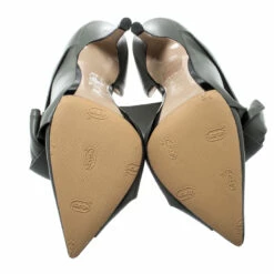 N21 N°21 Grey Leather Tundra Knotted Pointed Toe D'orsay Pumps Size 36 Women 7 N21 N°21 Grey Leather Tundra Knotted Pointed Toe D'orsay Pumps Size 36 Women -N21shop luxury women n21 used shoes p197632 001