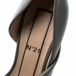 N21 N°21 Grey Leather Tundra Knotted Pointed Toe D'orsay Pumps Size 36 Women 8 N21 N°21 Grey Leather Tundra Knotted Pointed Toe D'orsay Pumps Size 36 Women -N21shop luxury women n21 used shoes p197632 002