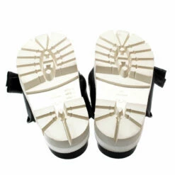 N21 Black Leather Bow Platform Slides Size 39 Women Sandals 7 N21 Black Leather Bow Platform Slides Size 39 Women Sandals -N21shop luxury women n21 used shoes p198336 001