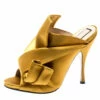 N21 N°21 Mustard Yellow Satin Ronny Pleated Mules Size 37.5 Women Sandals 2 N21 N°21 Mustard Yellow Satin Ronny Pleated Mules Size 37.5 Women Sandals -N21shop luxury women n21 used shoes p198338 006