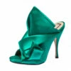N21 Emerald Green Satin Raso Knot Peep Toe Mules Size 37 Women Sandals 1 N21 Emerald Green Satin Raso Knot Peep Toe Mules Size 37 Women Sandals -N21shop luxury women n21 used shoes p224170 006