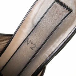 N21 Silver Sequins Knotted Flat Slides Size 38 Women Flats -N21shop luxury women n21 used shoes p224534 005