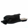 N21 Black Satin Knot Flat Mules Size 37.5 Women Flats 2 N21 Black Satin Knot Flat Mules Size 37.5 Women Flats -N21shop luxury women n21 used shoes p235958 002