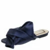 N21 Blue Satin Knot Embellished Mules Size 37 Women Sandals 1 N21 Blue Satin Knot Embellished Mules Size 37 Women Sandals -N21shop luxury women n21 used shoes p241330 006