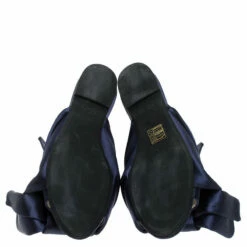 N21 Blue Satin Knot Flat Mules Size 37 Women Flats 7 N21 Blue Satin Knot Flat Mules Size 37 Women Flats -N21shop luxury women n21 used shoes p243366 003