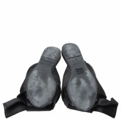 N21 Black Satin Knot Flat Slip On Mules Size 38 Women Flats 7 N21 Black Satin Knot Flat Slip On Mules Size 38 Women Flats -N21shop luxury women n21 used shoes p253373 002