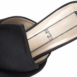 N21 Black Satin Knot Flat Slip On Mules Size 38 Women Flats 8 N21 Black Satin Knot Flat Slip On Mules Size 38 Women Flats -N21shop luxury women n21 used shoes p253373 005