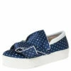 N21 Blue Polka Dot Satin Knotted Slip On Sneakers Size 38 Women 2 N21 Blue Polka Dot Satin Knotted Slip On Sneakers Size 38 Women -N21shop luxury women n21 used shoes p299954 006
