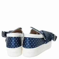 N21 Blue Polka Dot Satin Knotted Slip On Sneakers Size 38 Women 6 N21 Blue Polka Dot Satin Knotted Slip On Sneakers Size 38 Women -N21shop luxury women n21 used shoes p299954 010