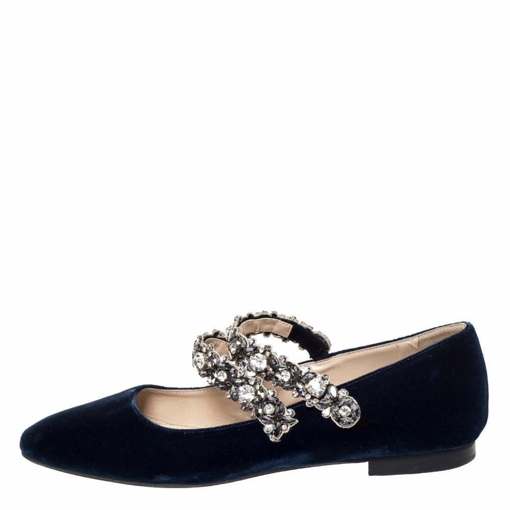 N21 N°21 Blue Velvet Embellished Strappy Ballet Flats Size 39 Women Pumps N21 N°21 Blue Velvet Embellished Strappy Ballet Flats Size 39 Women Pumps -N21shop luxury women n21 used shoes p303574 004