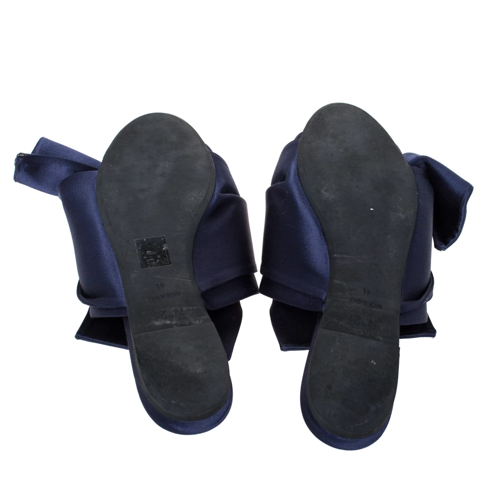 N21 N°21 Blue Satin Knot Flat Mules Size 41 Women Flats N21 N°21 Blue Satin Knot Flat Mules Size 41 Women Flats -N21shop luxury women n21 used shoes p303623 001
