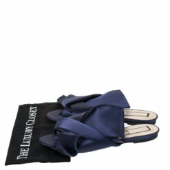 N21 N°21 Blue Satin Knot Flat Mules Size 41 Women Flats 9 N21 N°21 Blue Satin Knot Flat Mules Size 41 Women Flats -N21shop luxury women n21 used shoes p303623 009