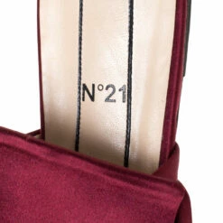N21 Burgundy Satin Knot Flat Slides Size 40 Women Flats 8 N21 Burgundy Satin Knot Flat Slides Size 40 Women Flats -N21shop luxury women n21 used shoes p309723 005