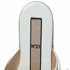 N21 N°21 White Patent Leather Knotted Flat Slides Size 38 Women Flats 8 N21 N°21 White Patent Leather Knotted Flat Slides Size 38 Women Flats -N21shop luxury women n21 used shoes p316316 004