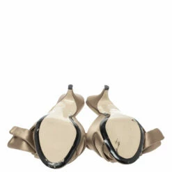 N21 Brown Satin Raso Knot Peep Toe Mules Size 36 Women Sandals 7 N21 Brown Satin Raso Knot Peep Toe Mules Size 36 Women Sandals -N21shop luxury women n21 used shoes p321496 007