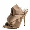 N21 Brown Satin Raso Knot Peep Toe Mules Size 38 Women Sandals 1 N21 Brown Satin Raso Knot Peep Toe Mules Size 38 Women Sandals -N21shop luxury women n21 used shoes p325243 001