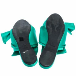 N21 N°21 Green Satin Knot Flat Mules Size 41 Women Flats 7 N21 N°21 Green Satin Knot Flat Mules Size 41 Women Flats -N21shop luxury women n21 used shoes p325289 001