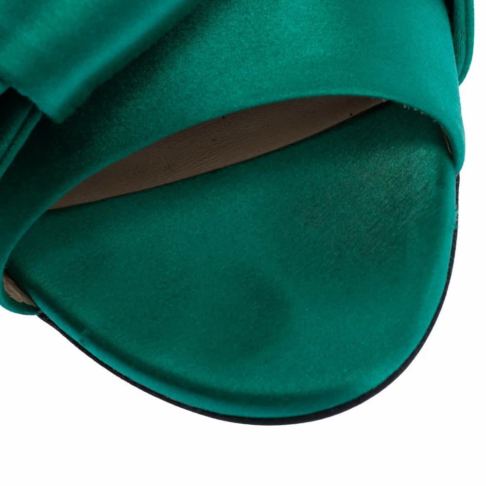 N21 N°21 Green Satin Knot Flat Mules Size 41 Women Flats N21 N°21 Green Satin Knot Flat Mules Size 41 Women Flats -N21shop luxury women n21 used shoes p325289 005