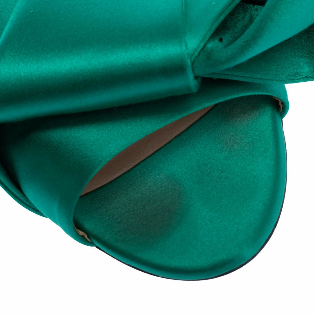 N21 N°21 Green Satin Knot Flat Mules Size 41 Women Flats N21 N°21 Green Satin Knot Flat Mules Size 41 Women Flats -N21shop luxury women n21 used shoes p325289 006