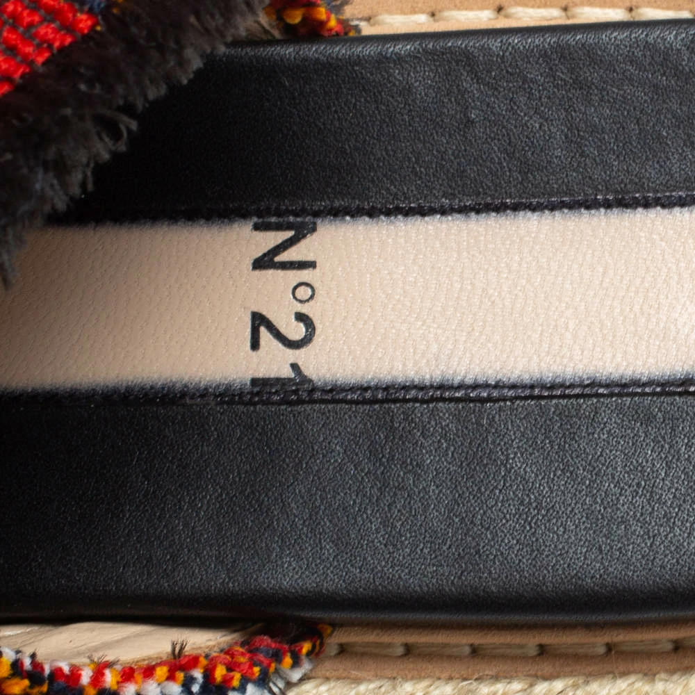 N21 N°21 Multicolor Fabric Knotted Slide Flat Sandals Size 38 Women N21 N°21 Multicolor Fabric Knotted Slide Flat Sandals Size 38 Women -N21shop luxury women n21 used shoes p339043 003