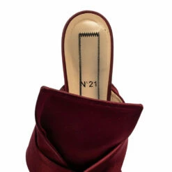 N21 N°21 Burgundy Satin Knot Flat Mules Size 37 Women Flats 8 N21 N°21 Burgundy Satin Knot Flat Mules Size 37 Women Flats -N21shop luxury women n21 used shoes p340751 006