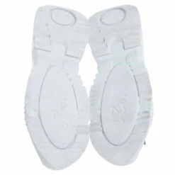 N21 N°21 White/Green Leather And Mesh Billy Sneakers Size 36 Women -N21shop luxury women n21 used shoes p348730 006